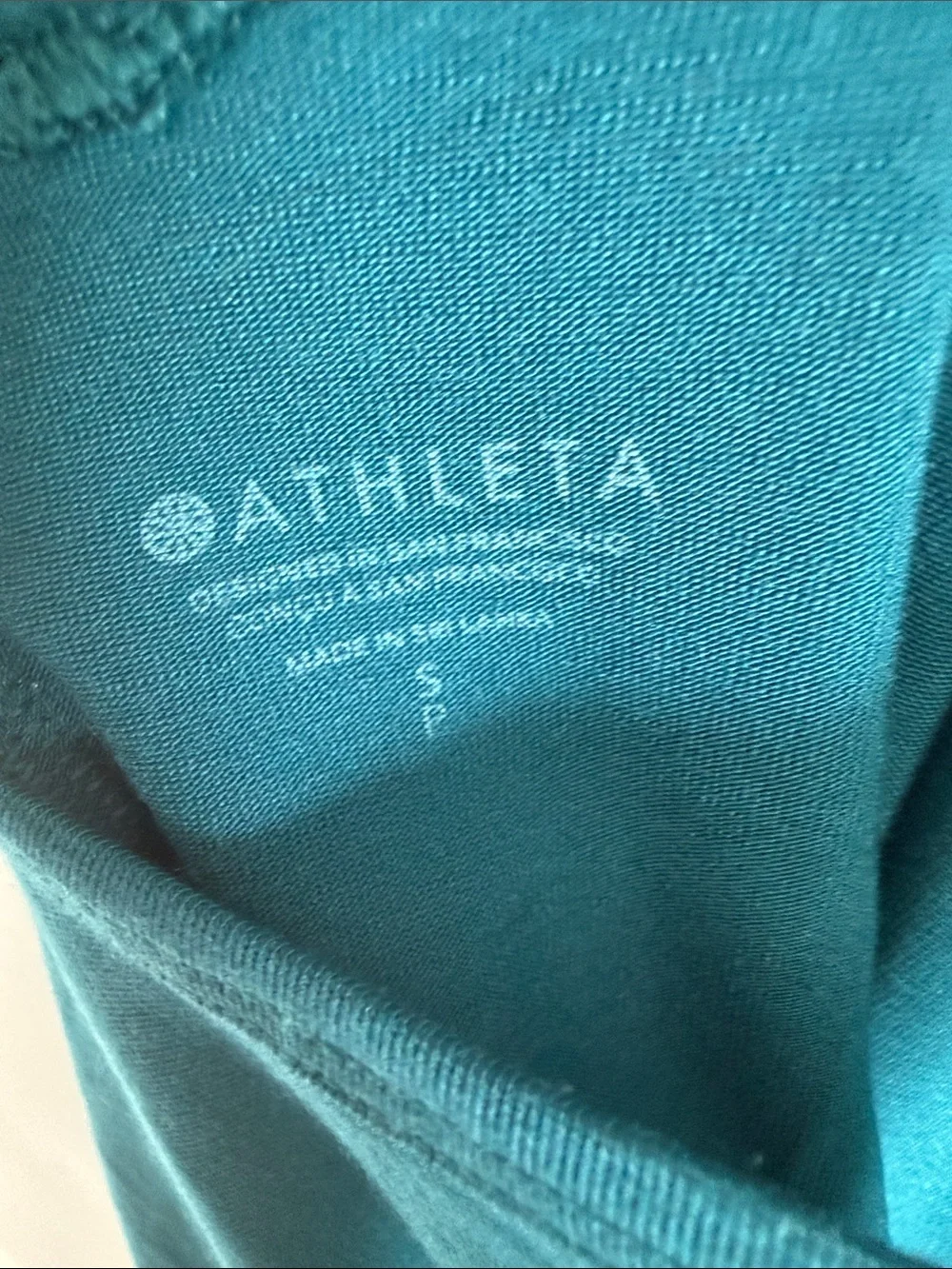 Athleta Teal Strappy Back Performance Tank